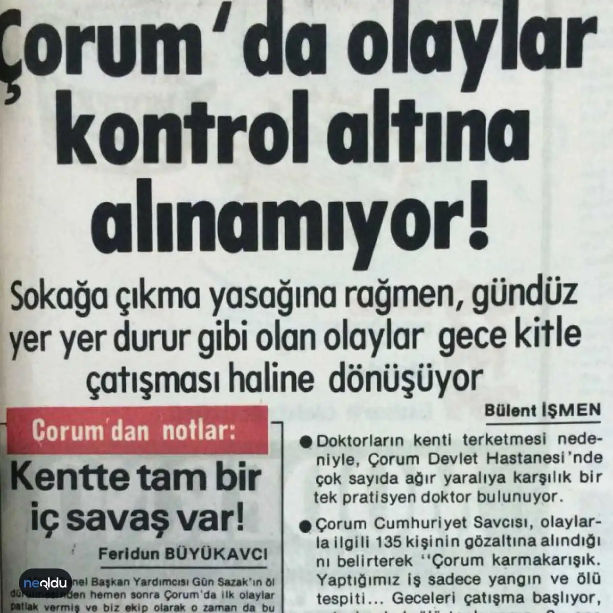 Çorum Olayları