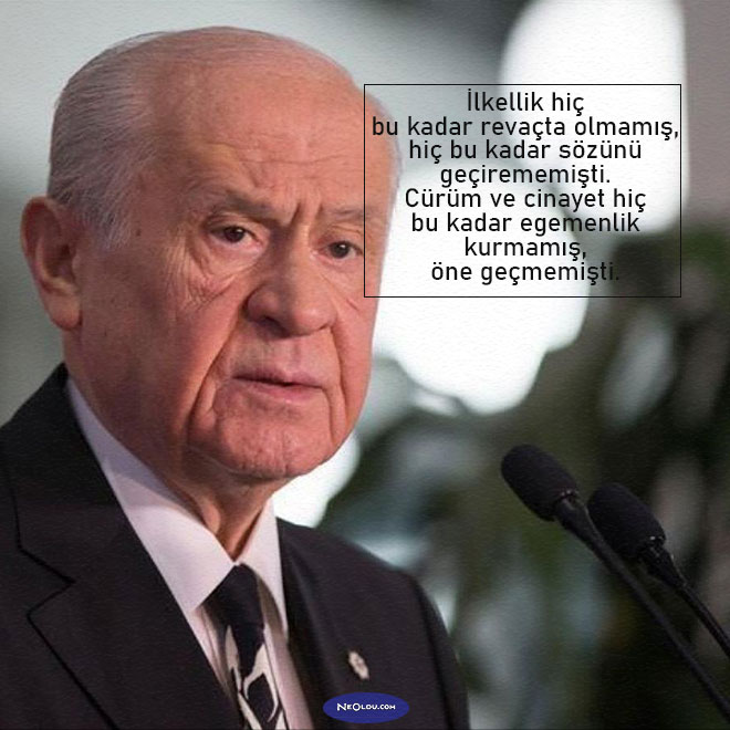 Devlet Bahçeli Sözleri