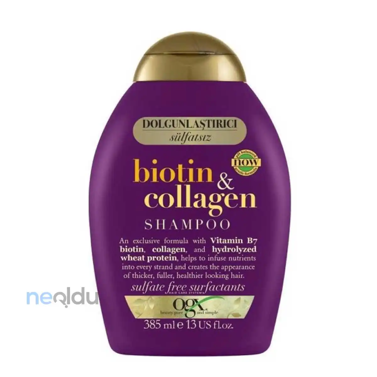 OGX Biotin Collagen Şampuan OGX Biotin Collagen Doğal Şampuan Örneği