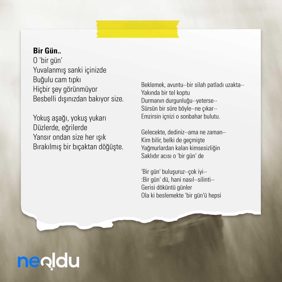 Edip Cansever Şiirleri