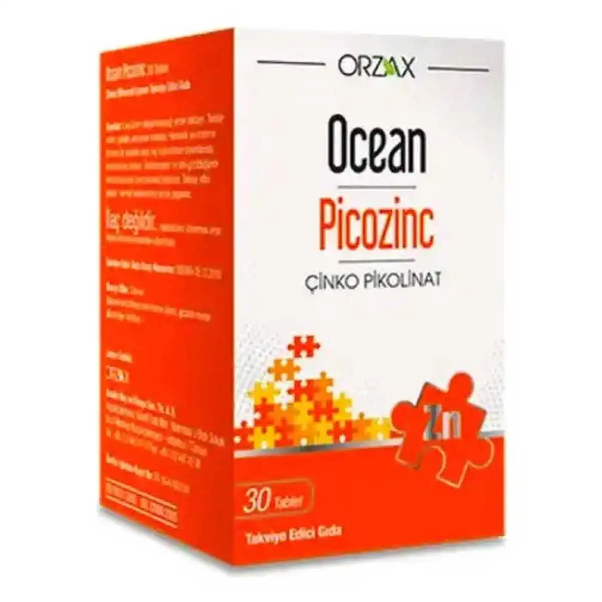 Orzax Ocean Picozinc Çinko Hapı