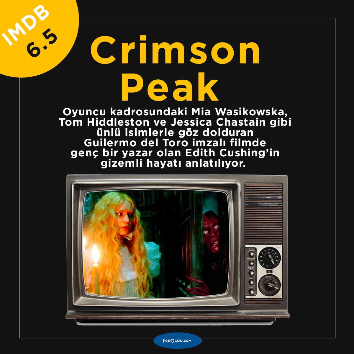 Crimson Peak filmi, gotik korku türünde Guillermo del Toro eseri