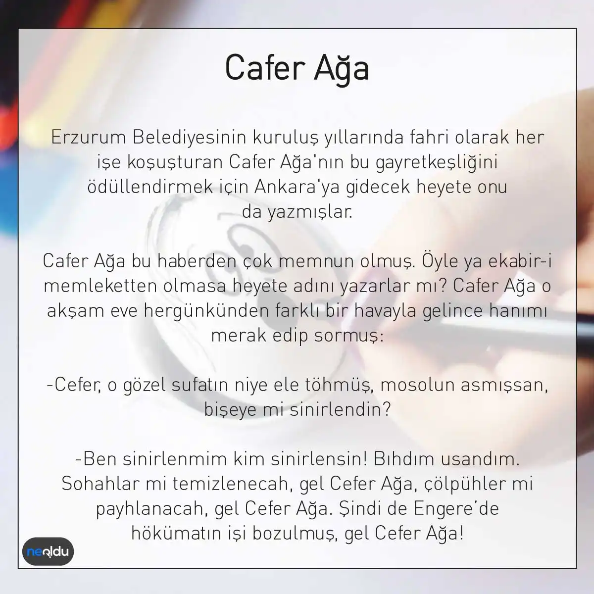 Erzurum fıkrası Cafer Ağa