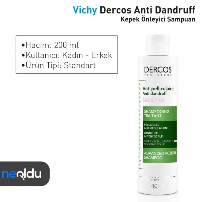 Kepek Önleyici Şampuanlar Vichy Dercos Anti Dandruff