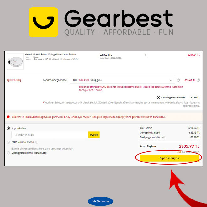 Gearbest Alışveriş