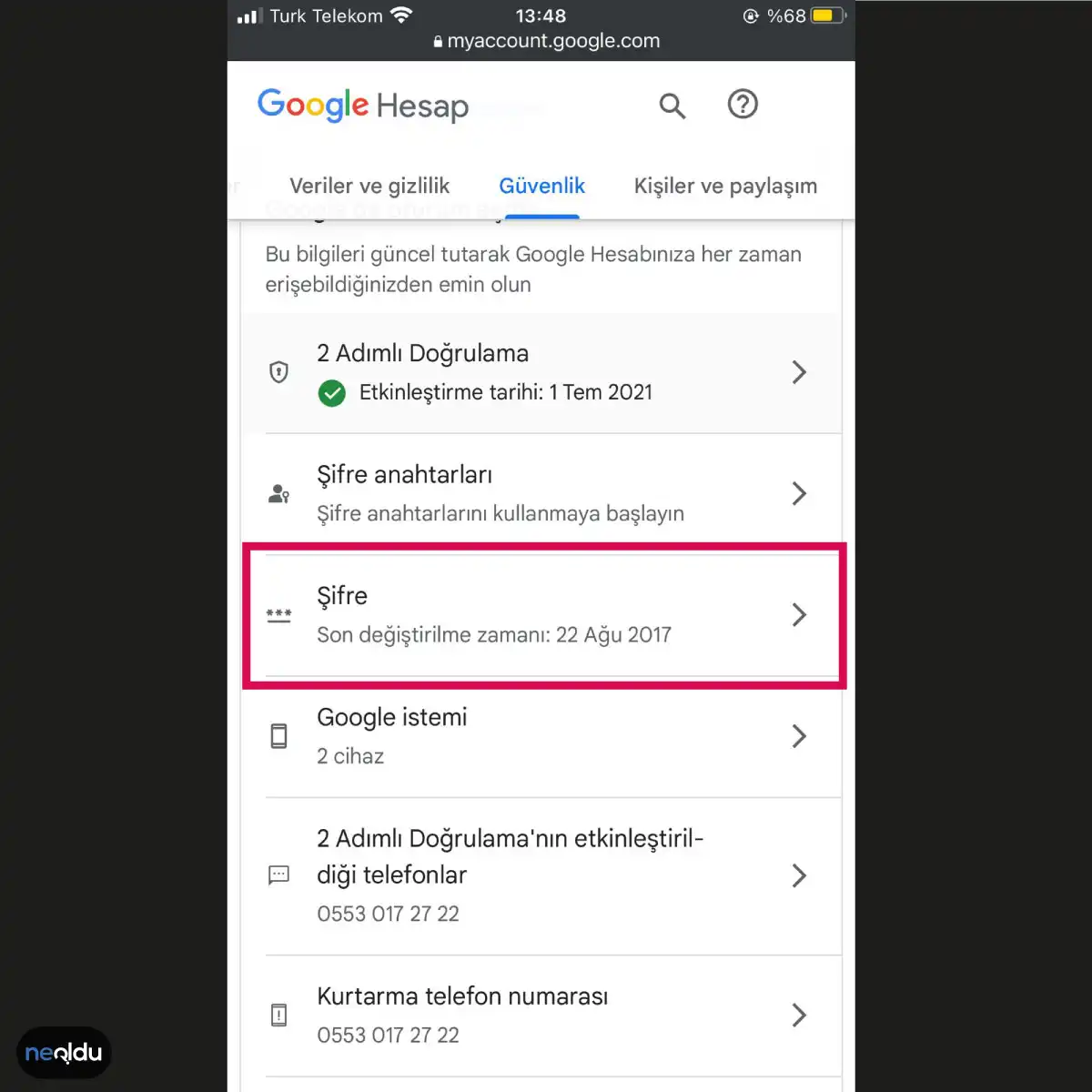 Gmail Şifre Değiştirme Nasıl Yapılır?