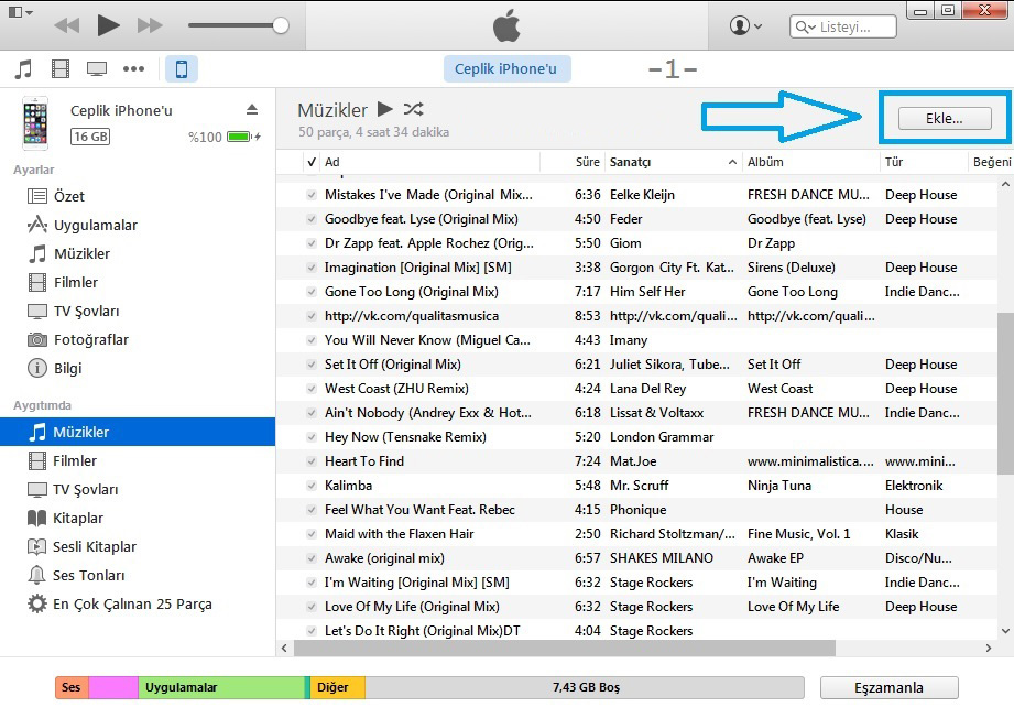 İphone Müzik Yükleme 4