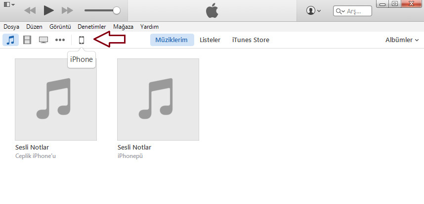 İphone Müzik Yüklemee1