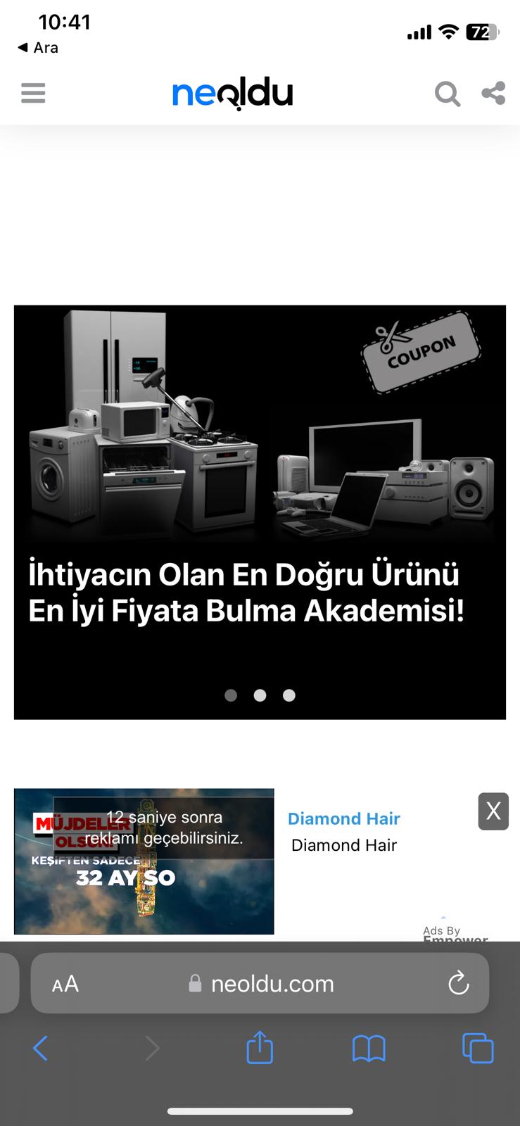 iPhone Web Sayfası Kısayolu Oluşturma