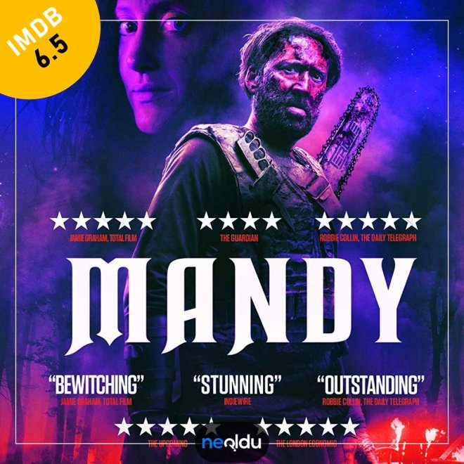 Mandy filminde orman kampı