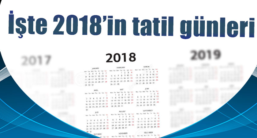 2018 resmi tatilleri