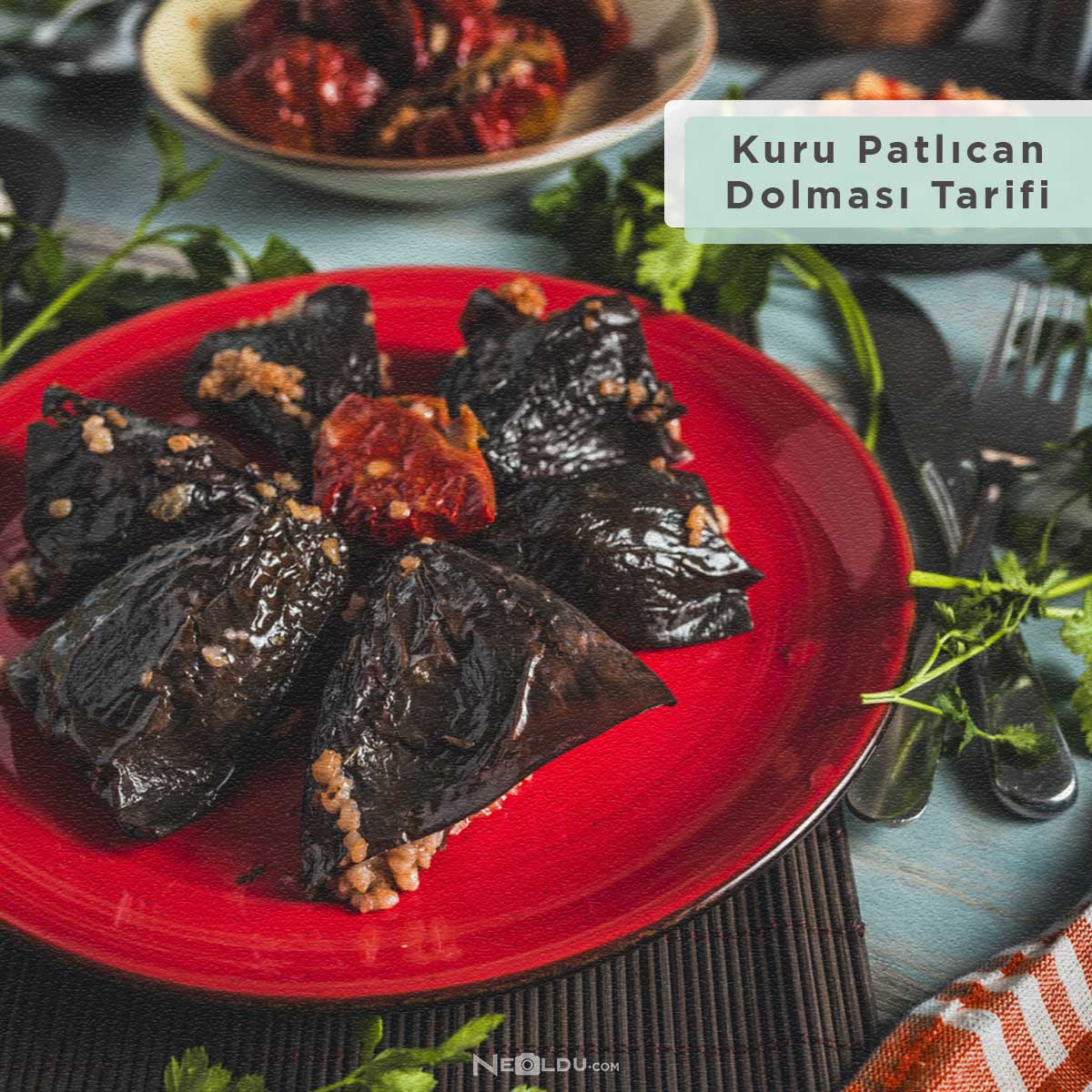 Kuru Patlıcan Dolması Tarifi