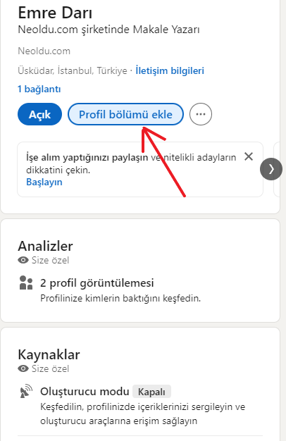 Linkedin Sertifika Nasıl Eklenir?