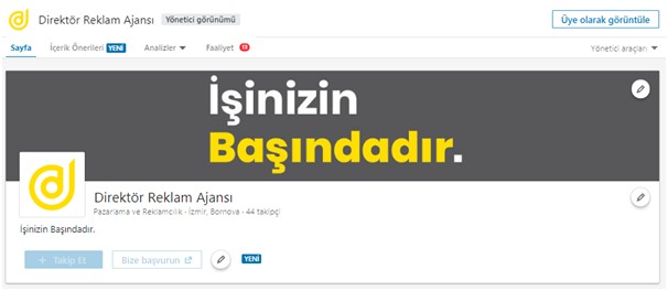 Linkedin Şirketi Hesabı 