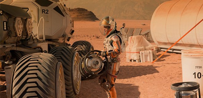 The Martian Filminden Bir Kare