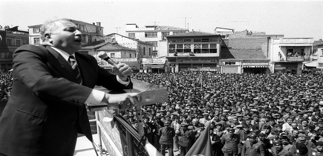 necmettin erbakan miting