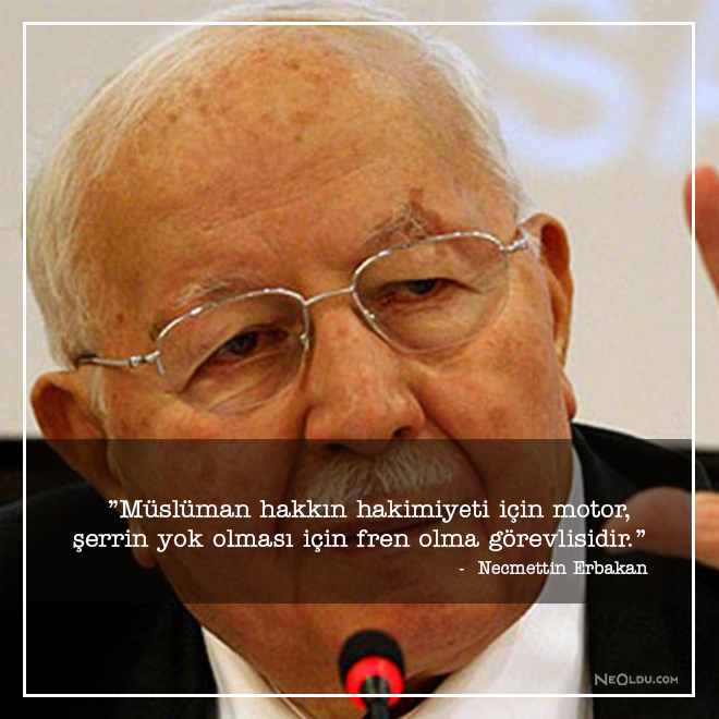 necmettin erbakan sözleri