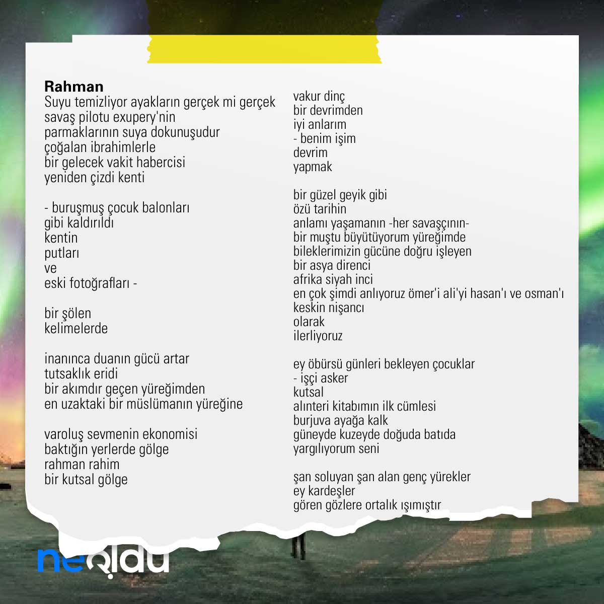 Nuri Pakdil Şiirleri - Araf