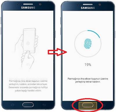 samsung parmak izi kilidi