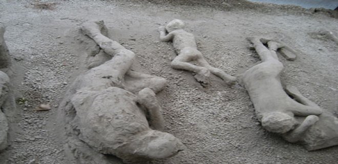 Pompeii taşlaşan insanlar