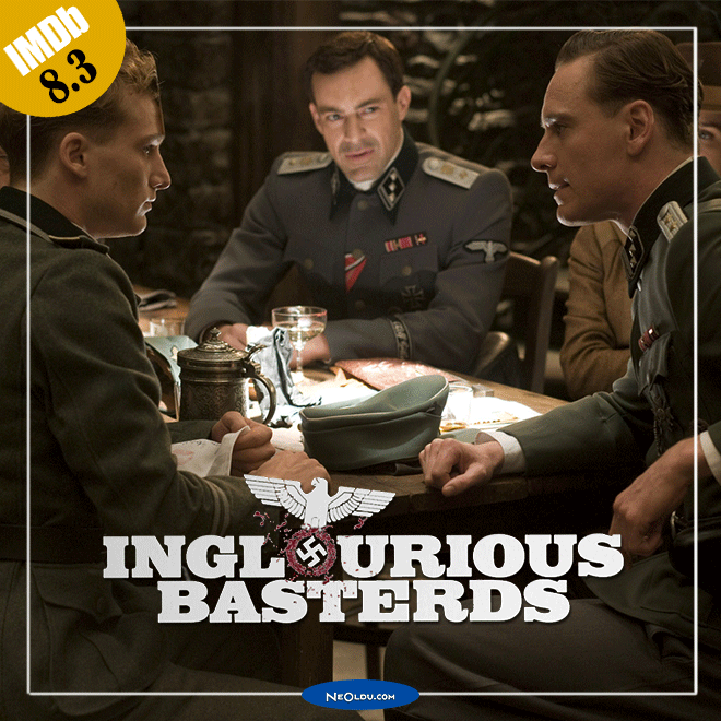 2. Dünya Savaşı dönemini anlatan Inglourious Basterds filmi posteri