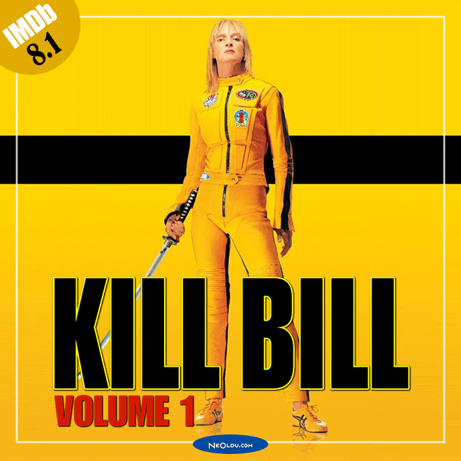 Uma Thurman'lı Kill Bill Vol.1 filminin afişi