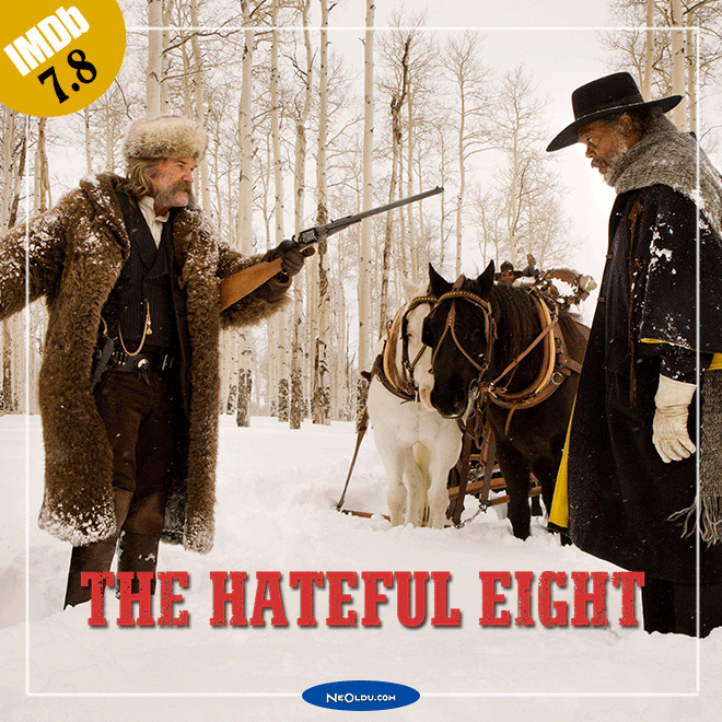 Western atmosferine sahip The Hateful Eight film posteri