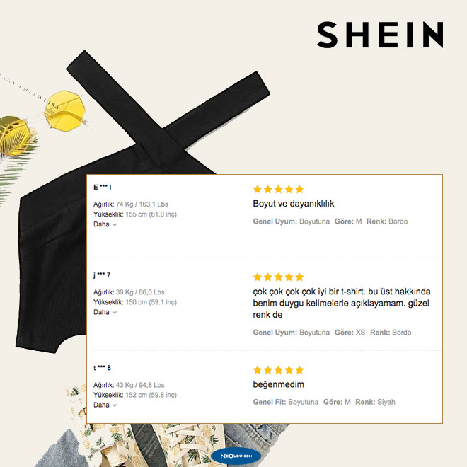 Shein Kullanıcı Yorumları
