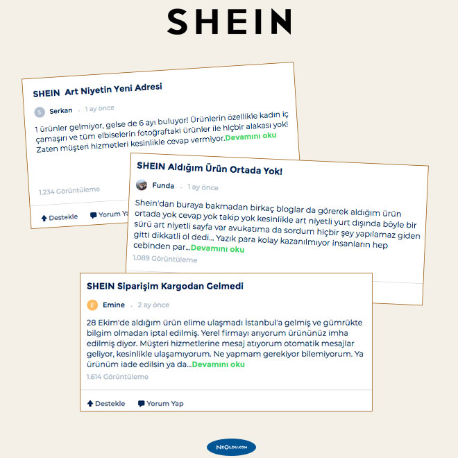 Shein Kullanıcı Yorumları