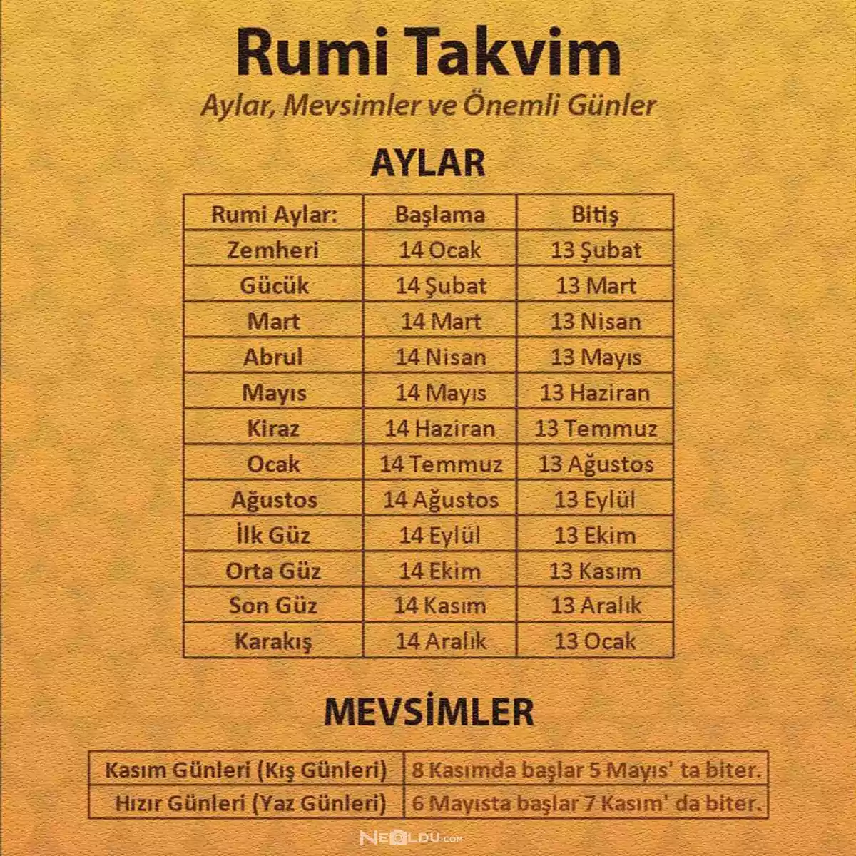 Takvim türleri