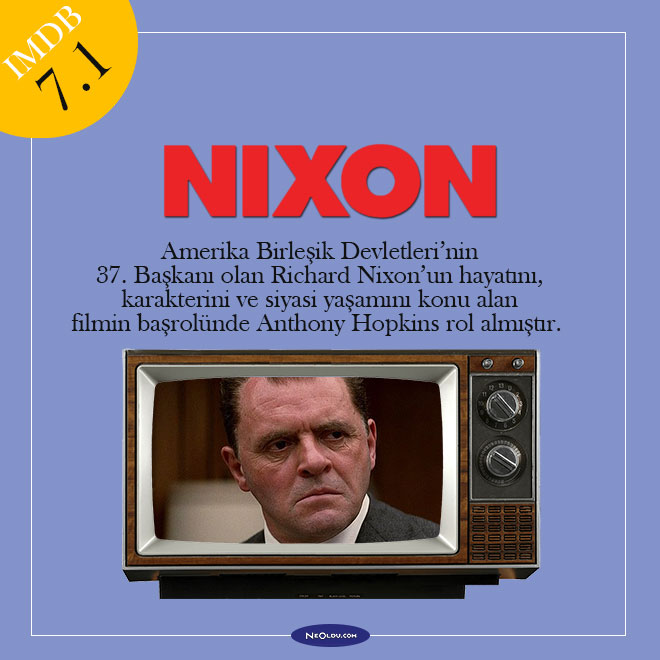 Anthony Hopkins ABD başkanı Richard Nixon’ı canlandırıyor