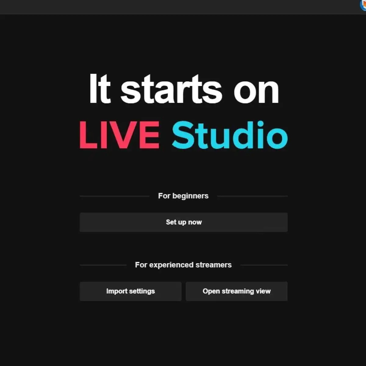 TikTok Live Studio