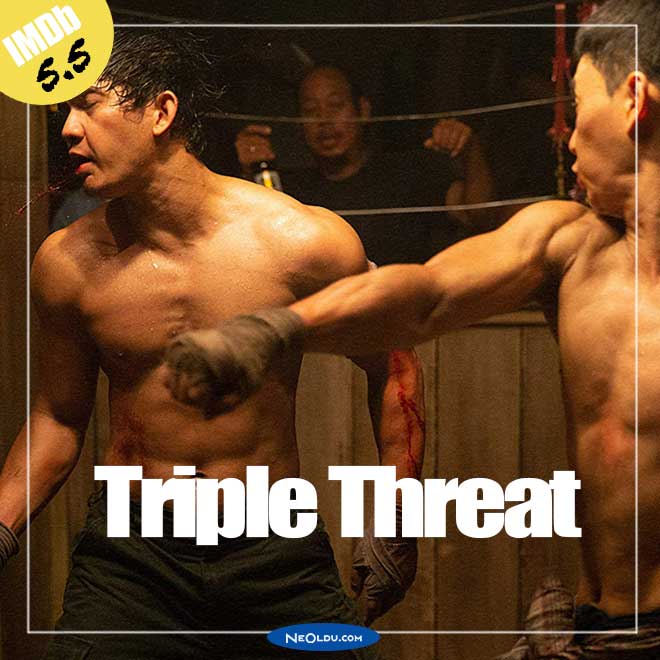 Triple Threat Çin aksiyon filmi, dövüş sanatları ustaları bir arada