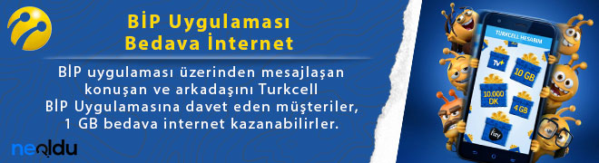 Turkcell Bedava İnternet