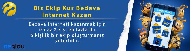 Turkcell Bedava İnternet