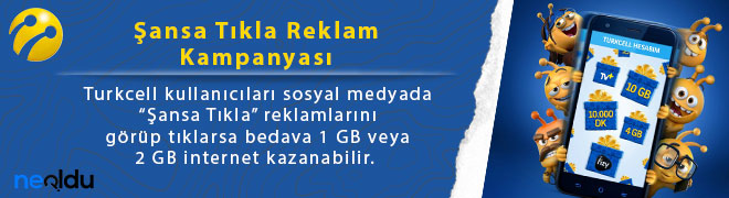 Turkcell Bedava İnternet