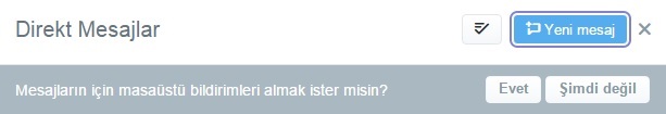 Twitter Mesaj Bildirim Sistemi