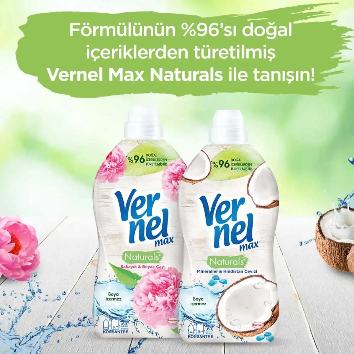 En İyi Yumuşatıcı Tavsiyeleri Vernel Max Naturals Konsantre Çamaşır Yumuşatıcısı