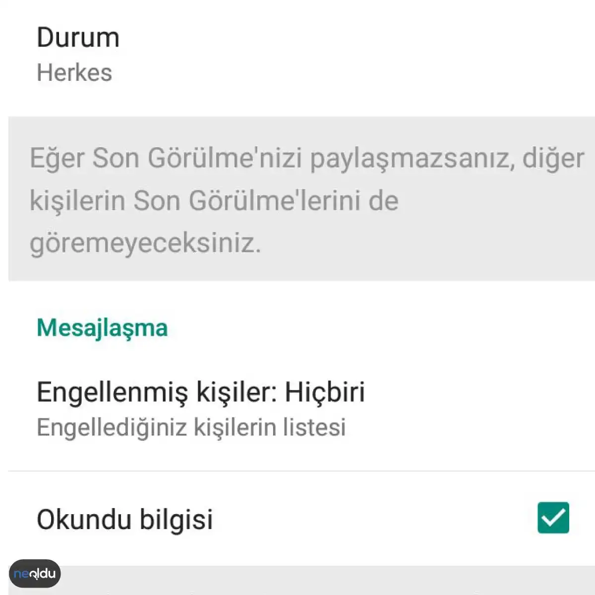 Whatsapp Mavi Tik Nasıl Kapatılır? Detaylı Anlatım