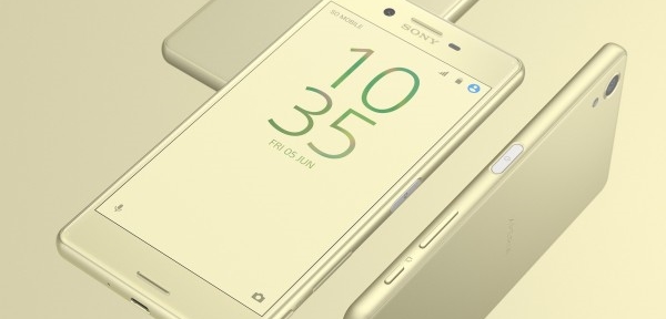 Sony xperia x sarı